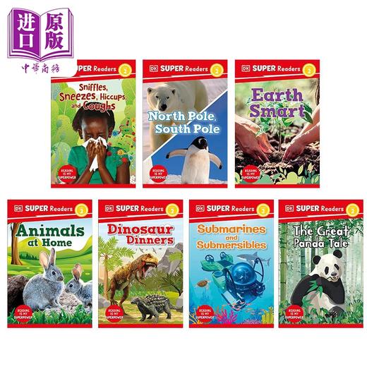 【中商原版】DK超阅小读者2级7册 英文原版分级科普读物 DK Super Readers Level 2 Panda Tale Earth Smart Animals Dinosaur 商品图1