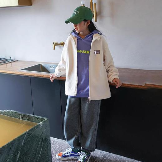 69元两件！新增拼色款【贝叮熊摇粒绒保暖外套】品质很好！出行必备！潮童休闲运动外套商场大几百的品质！ 商品图7