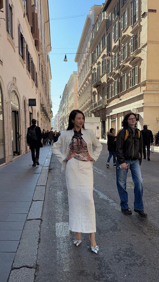 “雪上花开” 提花面料 长款半裙 M L XL 各一（不退不换） 商品图8