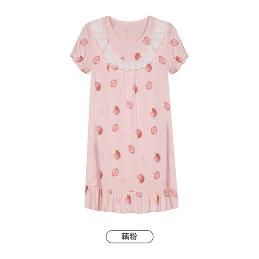 都市丽人眯雅佳生活家居春夏睡衣女童针织人棉家居服薄款短袖裙童装棉质裙装JH46A1 商品图9