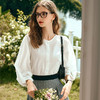 OLrain欧芮儿米白色长袖衬衫女早春2024新款宽松小众设计感上衣 商品缩略图3
