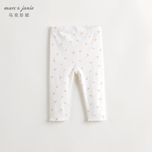 马克珍妮女童无感印花弹力罗纹打底裤儿童裤子2024春装新款240720 商品图2