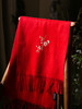 牧衣游100%羊绒围巾保暖红色 黎冬【不支持会员折】 商品缩略图0
