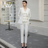 AD春季白色西装外套女总裁正装时尚两粒扣工作服职业西服套裤工装 商品缩略图2