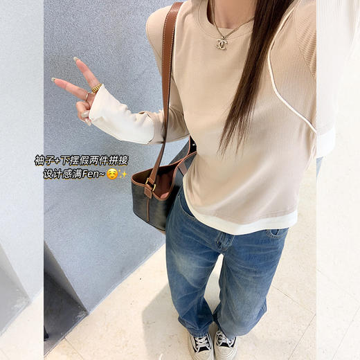【129元任选2件】现货！ 【单穿内搭都出彩】2色长袖T恤 商品图4