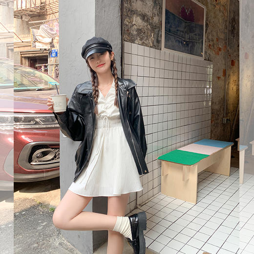 <曾小咸推荐>微信粉丝秒杀专场 仅此今天 活动结束下架 【清甜小百花】杏色竖条纹连衣裙 日常188.88 立降99.88 元 今天秒杀价89 ！！ 商品图4