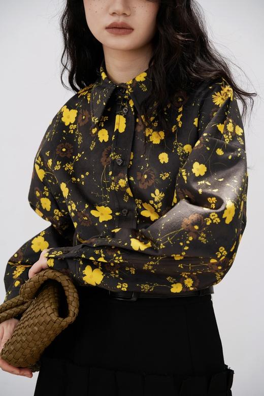 Kai & Kiera 港式复古印花个性衬衫上衣 17579 商品图6