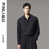 PINLI品立2024秋季新款宽松男士方领长袖衬衫打底衬衣GD241113004 商品缩略图0
