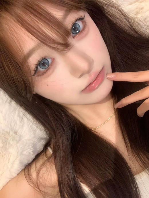 【大直径】PFGIRLCON-蓝莓气泡-14.5mm【半年抛 0-800度 含有525/575】着色13.9mm 商品图7