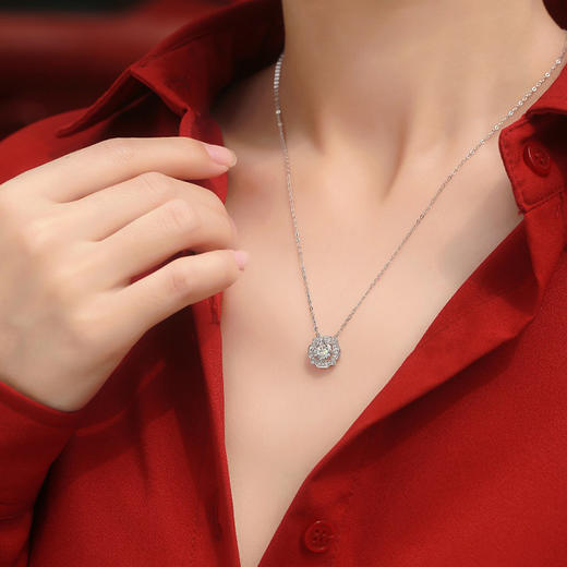 【玖钻】经典莫桑钻-星曜项链1克拉 FX-A-1967-240220 商品图3
