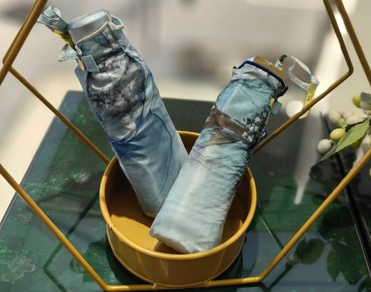 优品堂【墨升】双层同色亲肤防晒面料；超轻金骨、同色骨防紫外线太阳伞 商品图10