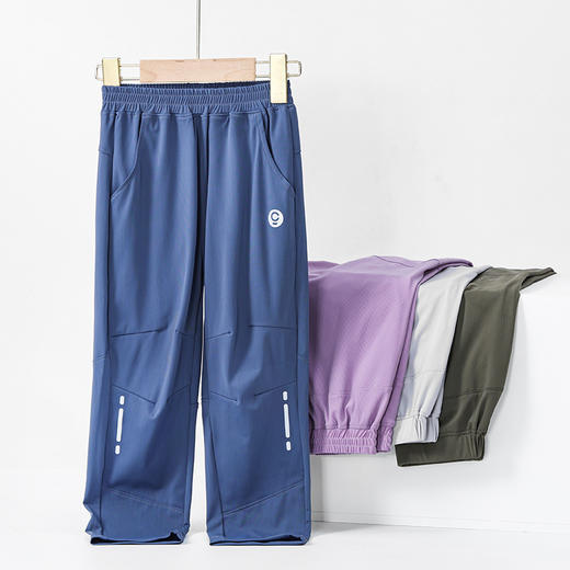 【A类速干，凉感降温】春夏新款儿童户外休闲工装速干裤宽松休闲凉感降温运动工装裤 商品图0