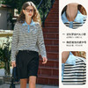 OLrain欧芮儿POLO领长袖T恤女早春2024年新款时尚宽松条纹上衣 商品缩略图4