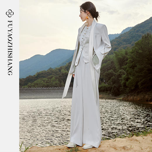 扶摇 复古国潮西装外套女高级感2023新款设计感小众气质西服 商品图2