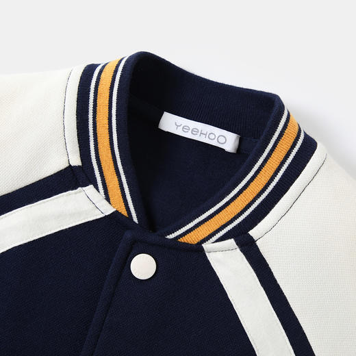 【英氏】【120-170】男童春秋棒球服外套学院风中百搭开衫 商品图5