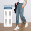 OLrain欧芮儿水洗蓝牛仔裤女春季2024年新款通勤休闲九分老爹裤 商品缩略图1