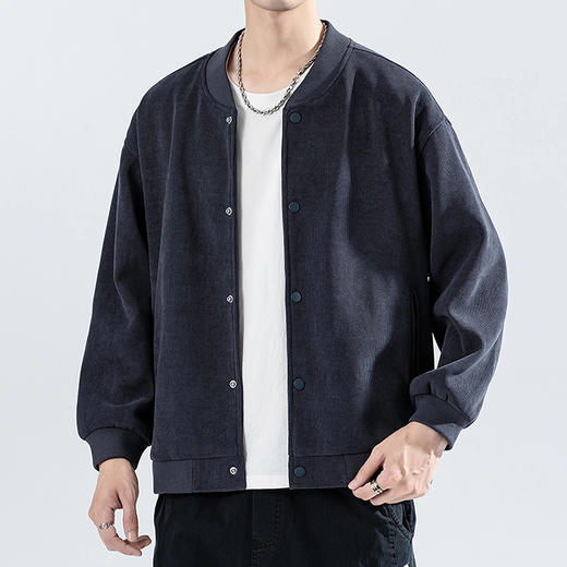 【Q】【新款DCS】大依优型大码棒球领外套灯芯绒夹克加肥加大肥佬休闲上衣男士胖子潮款 商品图0