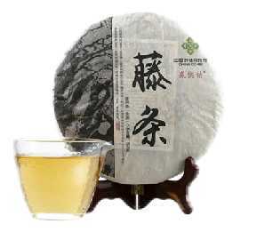 藤条茶叶古树普洱茶生茶 357g/饼 商品图0