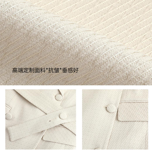 AD职业装气质女神范连衣裙女收腰高级白领上班族正装长袖西服裙秋 商品图3