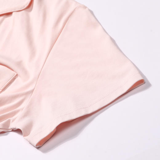 都市丽人好睡好眠春夏睡衣女凉感无尘棉家居服薄款短袖短裤女士无尘棉套装LH40A3 商品图11