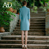 AD春夏浅色职业装连衣裙女播音艺考主持人正装套装气质女神范裙子 商品缩略图4