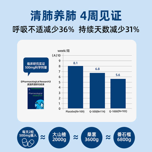 槲皮素胶囊 肺部健康 支持免疫力 商品图2