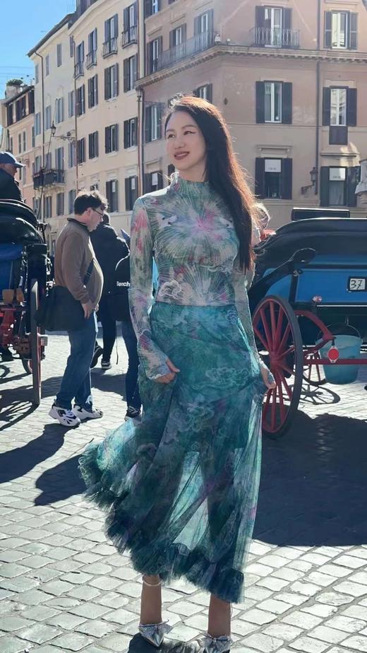 "蓝色多瑙河“半裙 侧拉链 S1件 M2件 L2件（不退不换） 商品图2