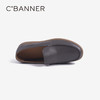 千百度男鞋真皮男士豆豆鞋夏季透气一脚蹬舒适休闲乐福鞋A24126186 商品缩略图2
