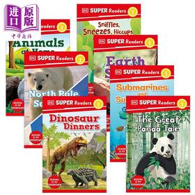 【中商原版】DK超阅小读者2级7册 英文原版分级科普读物 DK Super Readers Level 2 Panda Tale Earth Smart Animals Dinosaur