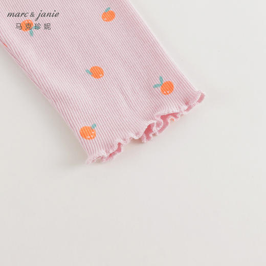 马克珍妮女童无感印花弹力罗纹打底裤儿童裤子2024春装新款240720 商品图4