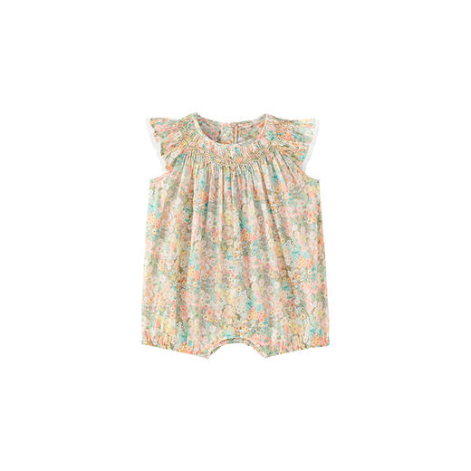 【高定系列】英氏纯棉连体衣可爱新生儿衣服女宝夏季爬服2024新款 商品图4