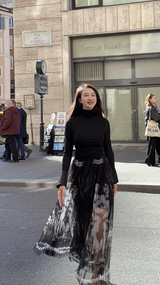 “漫步华尔兹”单半裙 后拉链S1件 M29件 L19件 XL2件（不退不换） 商品图1