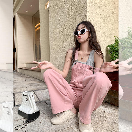 <曾小咸推荐>微信粉丝秒杀专场 仅此今天 活动结束下架 【甜心红梅】粉色牛仔背带裤 日常188.88 立降98.89 元 今天秒杀价89.99 ！！ 商品图2