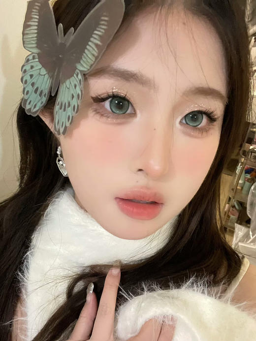 【大直径】PFGIRLCON-青柠气泡-14.5mm【半年抛 0-800度 含有525/575】着色13.9mm 商品图7