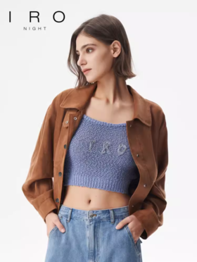 【2F】 IRONight 哑光外套短款质感单排扣法式轻奢帅气24春季新款