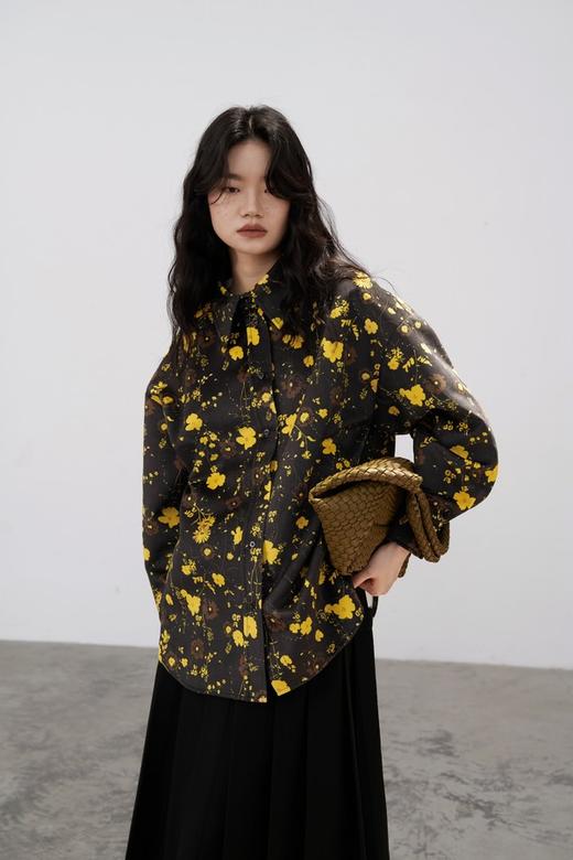 Kai & Kiera 港式复古印花个性衬衫上衣 17579 商品图8