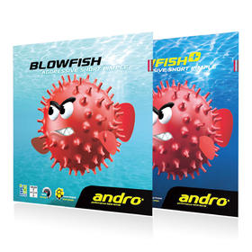 ANDRO岸度  气泡鱼BLOWFISH / 毒河豚BLOWFISH+  乒乓球正胶套胶 国球汇