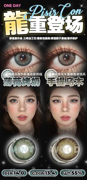 PisirCon 薄荷烤奶/手提乌木 10片/盒（日抛型）