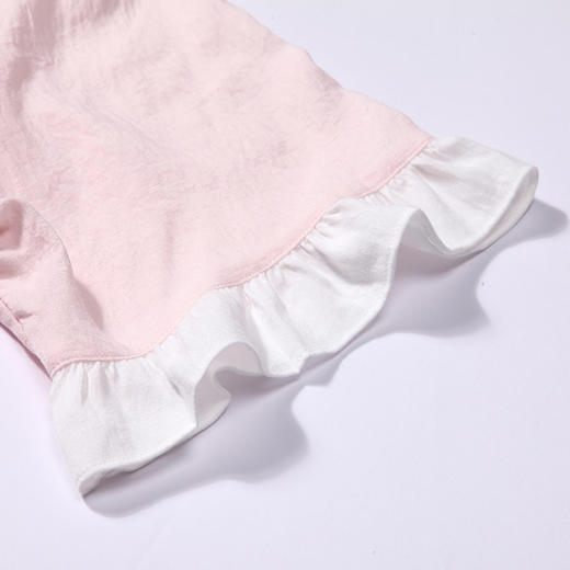 都市丽人生活家居春夏睡衣女软绵绵家居服薄款短袖七分裤女士套装LH41D4 商品图6