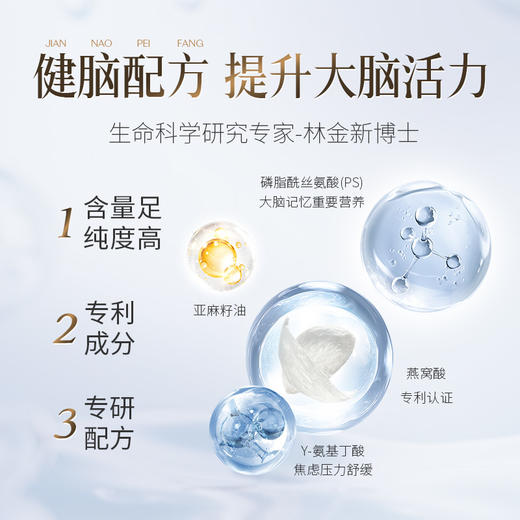 【燕窝酸片】2袋燕窝酸片≈1盏燕窝 健脑配方 提升大脑活力60片/盒【一盒一个月的量】 商品图1