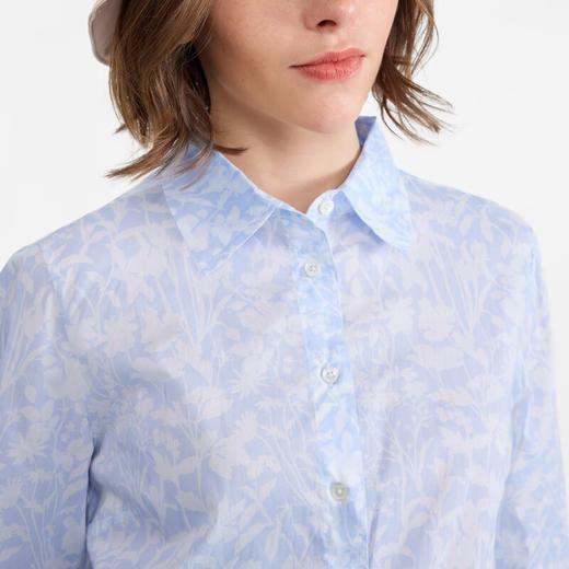 AIGLE艾高长袖衬衫新品休闲时尚liberty印花纯棉上衣女AV016、AV018 商品图5