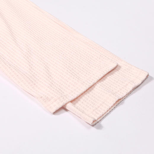 都市丽人好睡好眠春夏睡衣女CVC泡泡直条提花家居服薄款长袖长裤女士套装LH41A8 商品图8