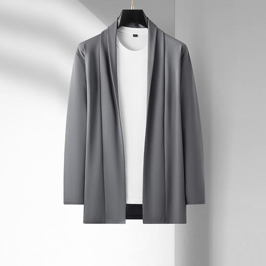 【Q】【新款DBJ】大依优型大码开衫外套加肥加大肥佬休闲商务上衣男士胖子简约百搭 商品图0
