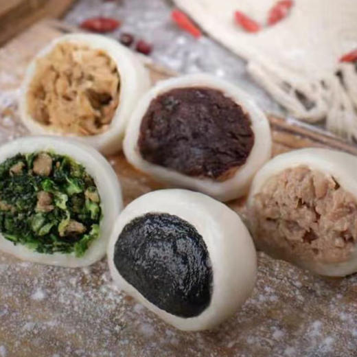 园外园 汤圆 一盒9只 黑芝麻/荠菜肉/鲜肉/萝卜丝/红小豆 商品图1
