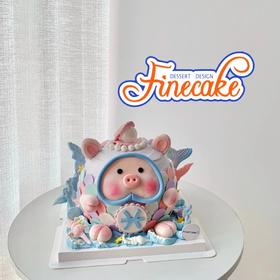 黑巢-双鱼座loopy生日蛋糕