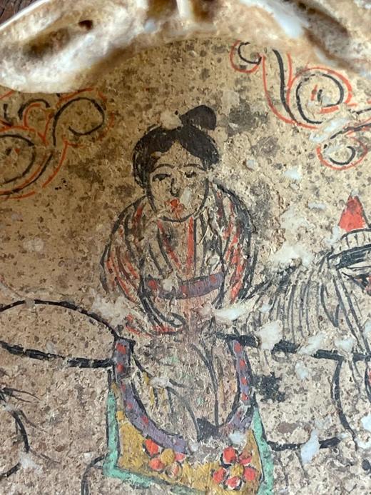 贝壳彩绘仕女图盖盒，顺丰包邮 商品图14