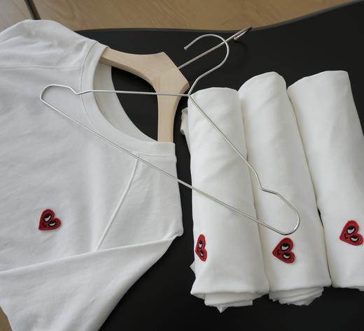 Happy Hea*t独家定制300g 40支高阶双纱面料棉T 商品图10