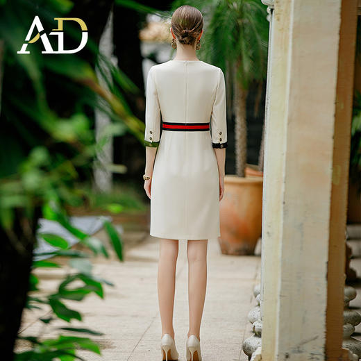 AD名媛小香风连衣裙女春夏高级设计感职业装包臀裙时尚通勤OL正装 商品图4