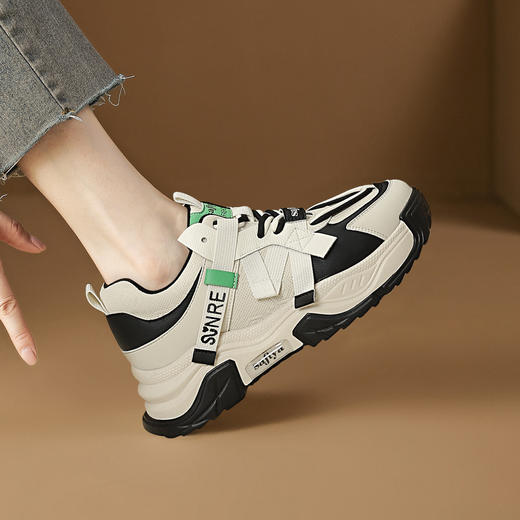 品质好货 | Safiya/索菲娅2024春季网红增高撞色厚底休闲老爹鞋 SF41112714 商品图7