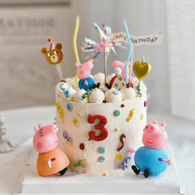 可爱小猪——男孩女孩生日蛋糕